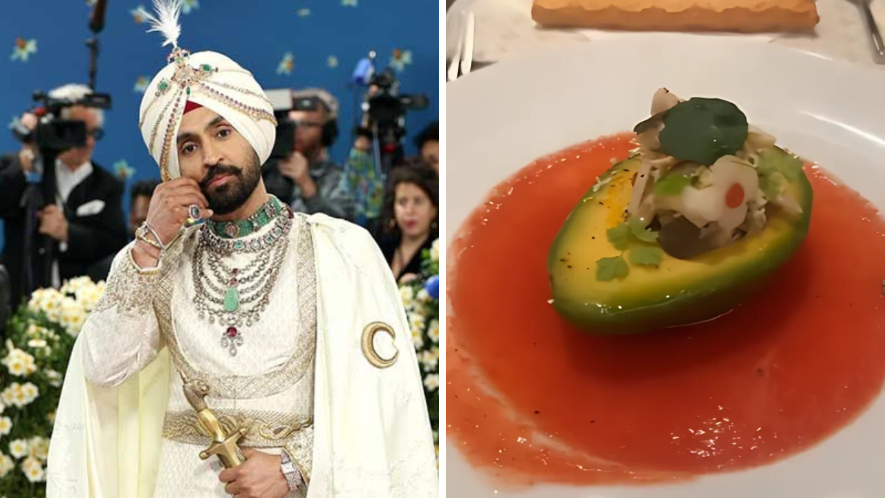 Diljit Dosanjh tries Louis Vuitton breakfast post Met Gala credits- diljit dosanjh fanclub-instagram Diljit Dosanjh tries Louis Vuitton breakfast post Met Gala credits- diljit dosanjh fanclub-instagram